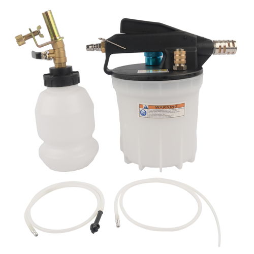 2L Four Unit Vacuum Brake Bleed Kit with 2L Brake Fluid Extractor and 1L Refill Bottle